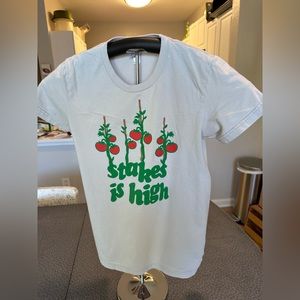 Tshirt. Referencing DeLaSoul and growing tomatoes.